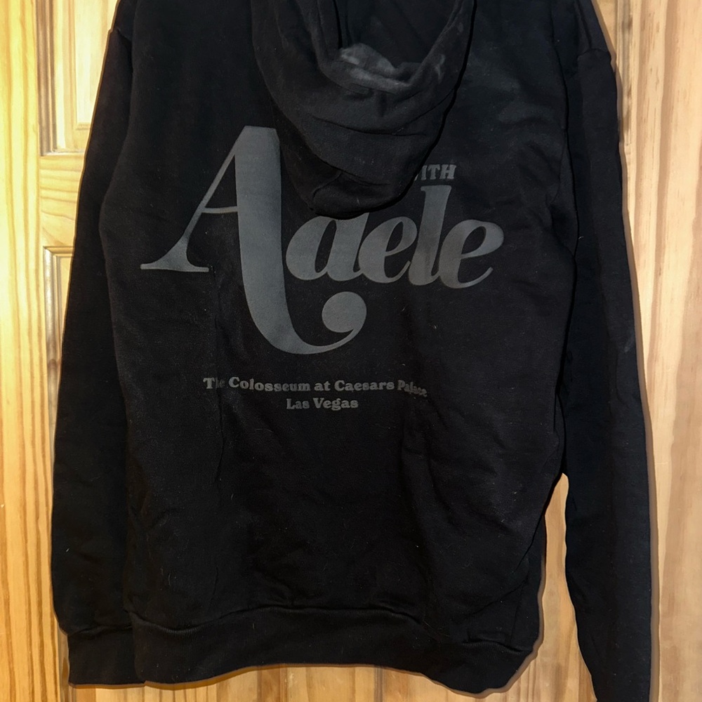 Adele Residency Black Sweatshirt with Subtle Logo Design - Picture 2 of 3